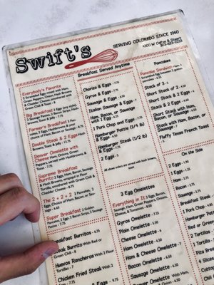 Swift’s Breakfast House menu 5